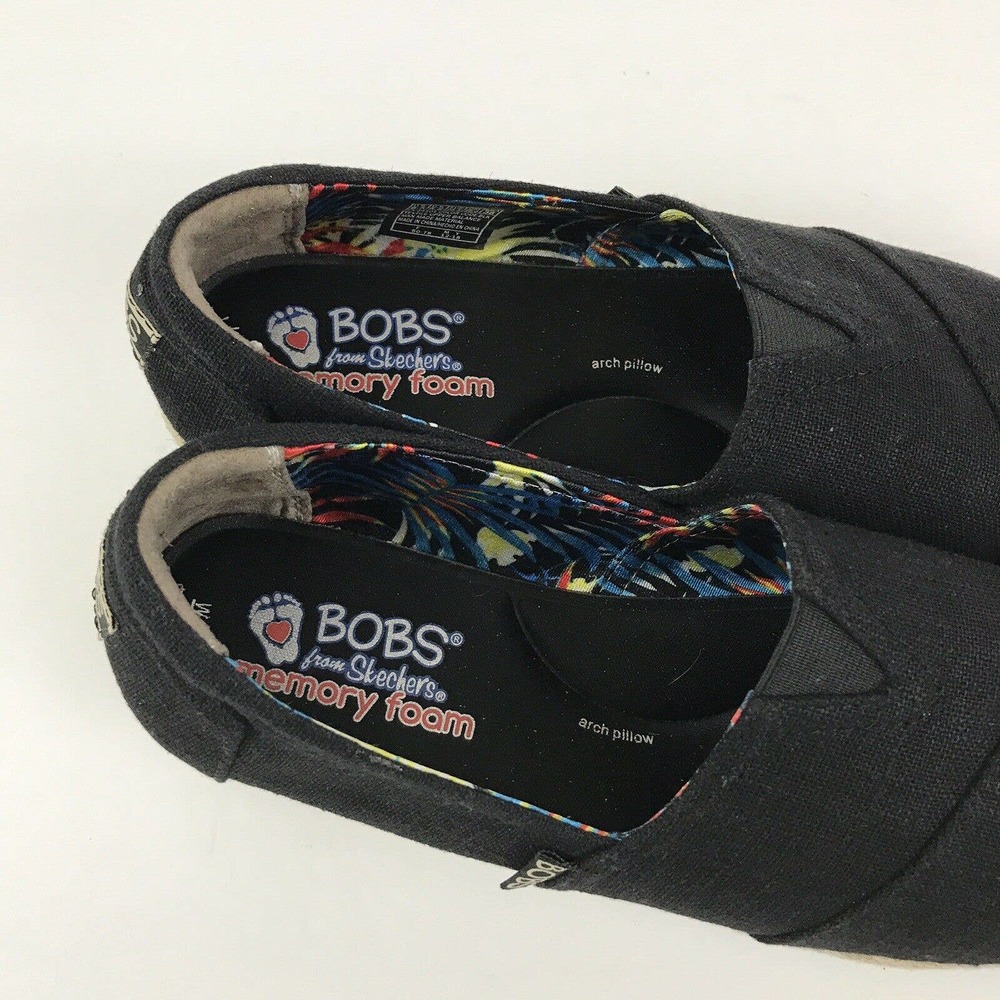 Bobs From Sketchers Black Memory Foam Size 8.5 Es… - image 6
